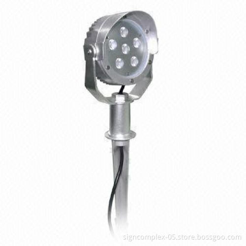 LED Garden Light with Aluminum/Tempered Glass Housing Materials and 6-piece LED Quantity